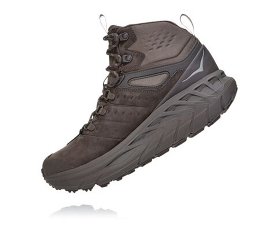 Hiking Boots Mens - Hoka One One Stinson Mid GORE-TEX - Brown - STMUBCF-49